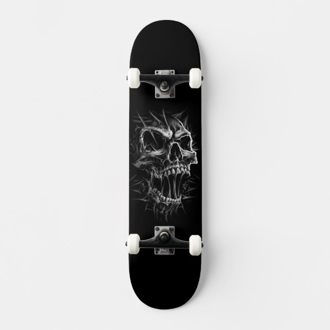 Skateboard horrible squelette (Recto)