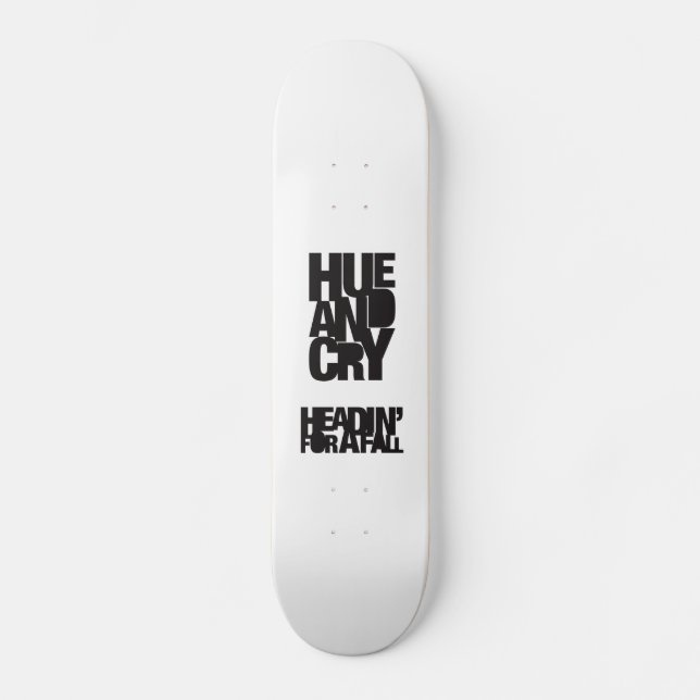 Skateboard Hue et cri - Headin pendant un automne - planche à (Recto)