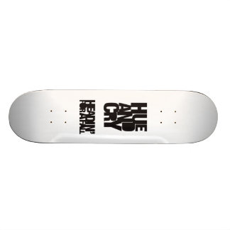 Skateboard Hue et cri - Headin pendant un automne - planche à