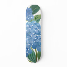 Hydrangée bleue Aquarelle Florale