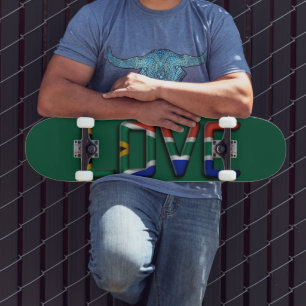 Skateboard I Love South Africa with Compassion