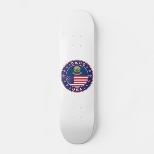 Skateboard Idaho, Idaho USA, Idaho sticker