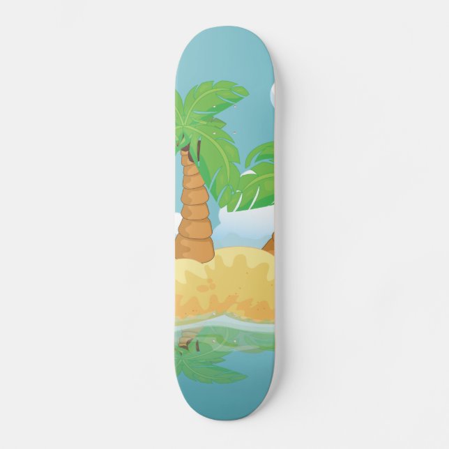 Skateboard Île déserte (Recto)