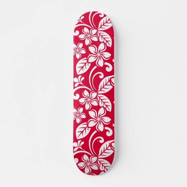 SKATEBOARD ÎLE PLUMERIA (ROUGE DE STRAWBERRY) (Devant)