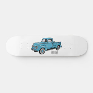 Skateboard Illustration classique de la caricature pour camio