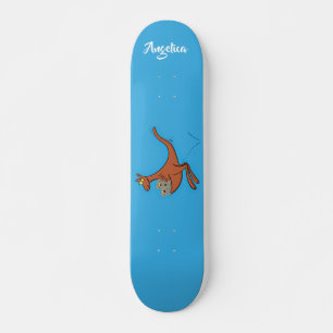 Skateboard Illustration de dessin animé Cute kangaroo et koal
