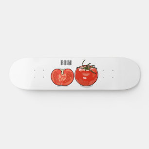 Skateboard Illustration de dessin sur la tomate
