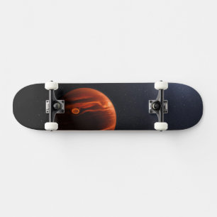 Skateboard Illustration De Exoplanet Vhs 1256 B Et Ses Étoile
