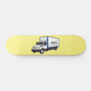Skateboard Illustration de la caricature du camion-boîte