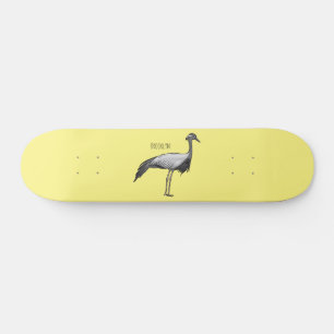 Skateboard Illustration de la grue Demoiselle