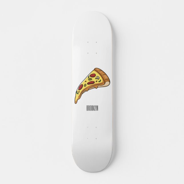 Skateboard Illustration de la pizza (Devant)