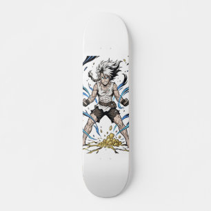 Skateboard Illustration de l'éveil du pouvoir du guerrier de
