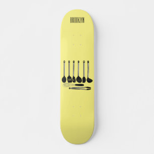 Skateboard Illustration de l'ustensile de cuisine