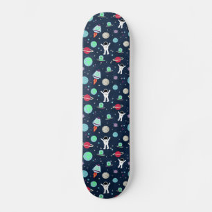 Skateboard illustration de motif spatial