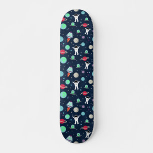Skateboard illustration de motif spatial