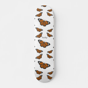 Skateboard Illustration de papillon monarque