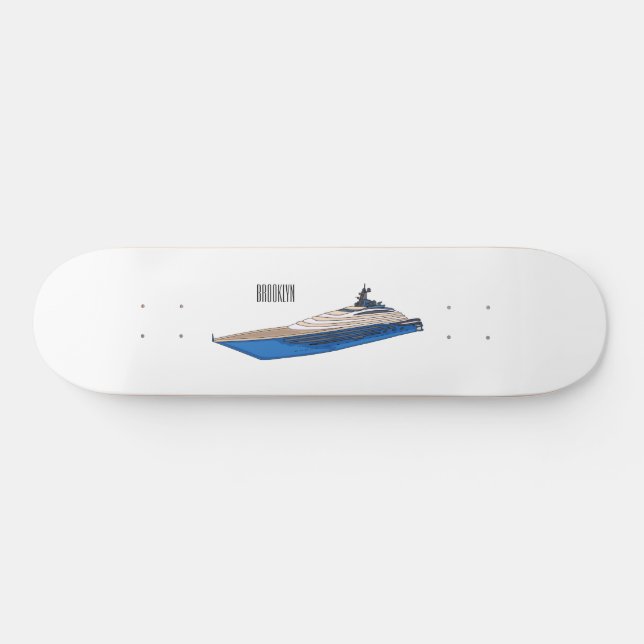 Skateboard Illustration de yacht (Horz)
