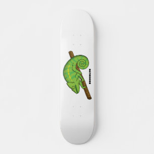 Skateboard Illustration du caméléon de la parson