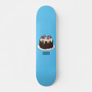 Skateboard Illustration du gâteau de la Forêt-Noire