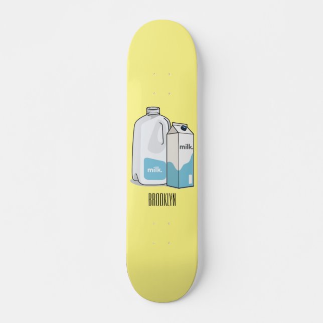 Skateboard Illustration du lait (Devant)