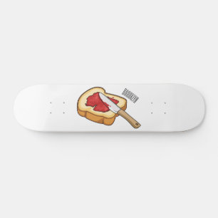 Skateboard Illustration du pain et de la confiture