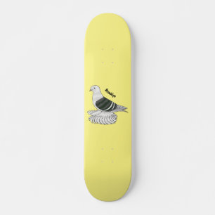Skateboard Illustration du pigeon pigeon du Bouclier de Saxon