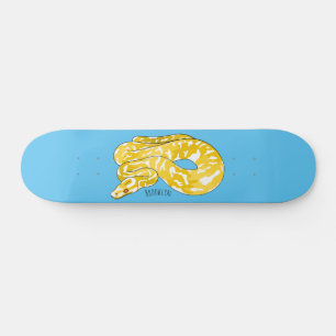 Skateboard Illustration du serpent python birman