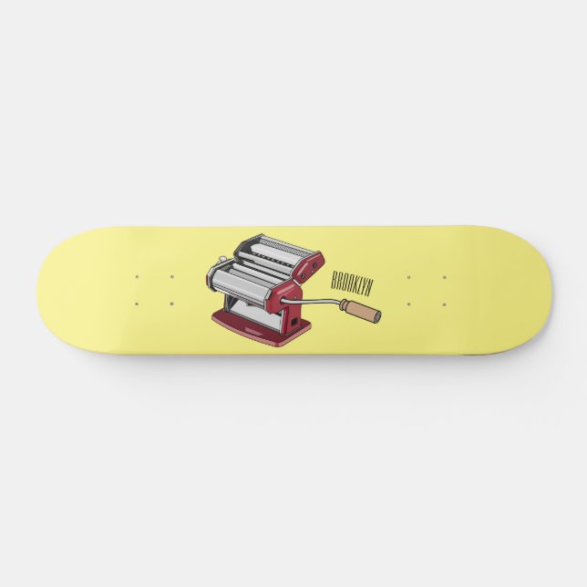 Skateboard Illustration d'un fabricant de pâtes alimentaires (Horz)