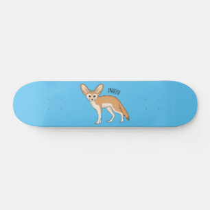 Skateboard Illustration Fennec fox
