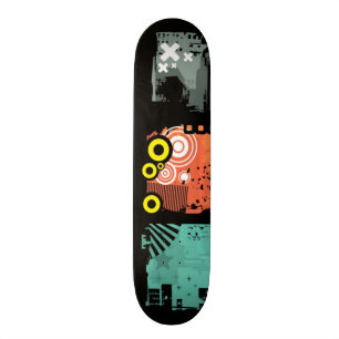 Skateboard Illustration grunge 2 de bannières