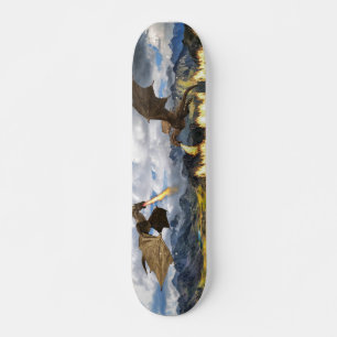 Skateboard Imaginaire de wyvern de dragon de respiration ince