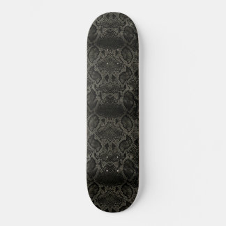Skateboard Impression de serpent noir
