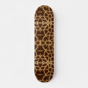 Skateboard Imprimé animal à motif de fourrure de girafe exoti