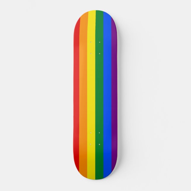 Skateboard Indicateur gay pride (Recto)