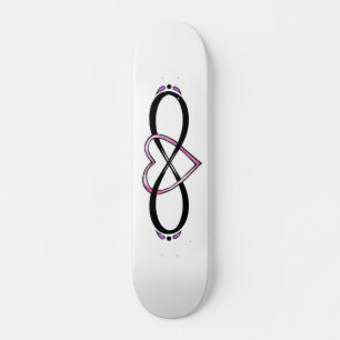 Skateboard Infinity Heart