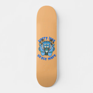 Skateboard INQUIÉTER MOINS DE SKATE PLUS d'édition tigre