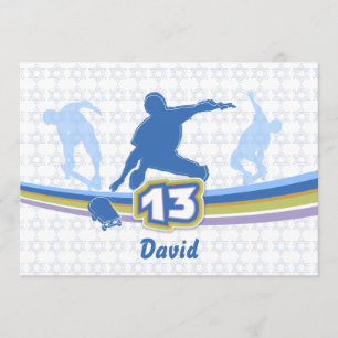 Skateboard - Invitation Bar Mitzvah