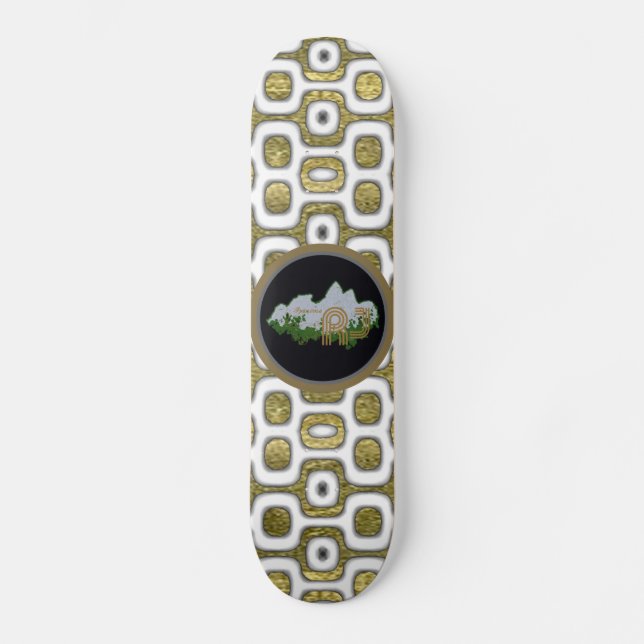 Skateboard Ipanema trottoir, ville de Rio (Recto)