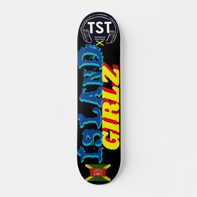 Skateboard ISLAND GIRLZ Skateboard, pont de 7 ¾ po (Devant)