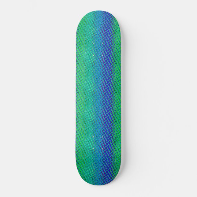 Skateboard Italien bleu sirène Motif Art Imprimer (Recto)