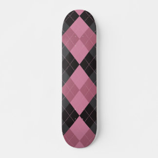 Skateboard Jacquard rose et noir