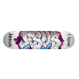Skateboard J'aime Jésus