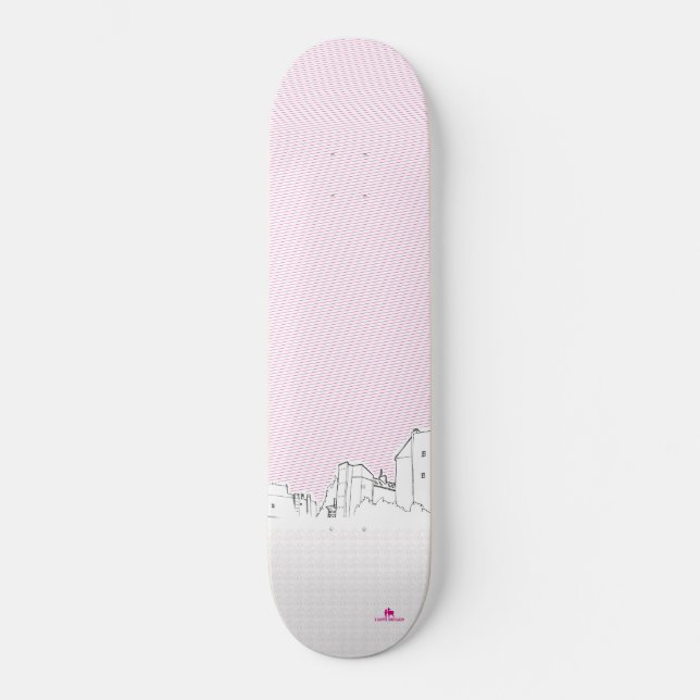 Skateboard J'aime la planche à roulettes de Berlin (Recto)