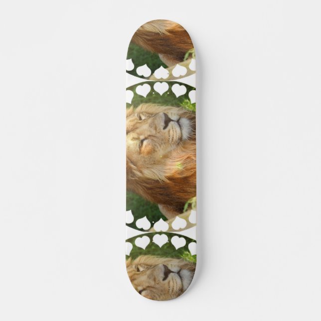 Skateboard J'aime la planche à roulettes de lions (Devant)
