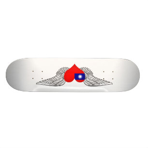 Skateboard J'aime Taïwan - ailes