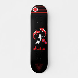 Skateboard japonais Samurai avec nom