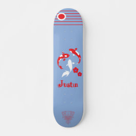 Skateboard japonais Samurai avec nom