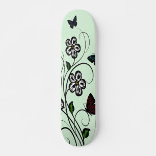 Skateboard Jardin aux papillons vert