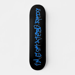 Skateboard Je suis G Skateboards (Brock Vandalo Font) -noir/b