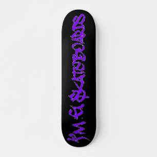Skateboard Je suis G Skateboards (Stylin BRK Font) - noir/vio